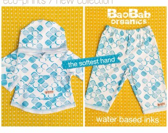Organic Baby Set - Pajama under layer - Hooded Cami + Leggings