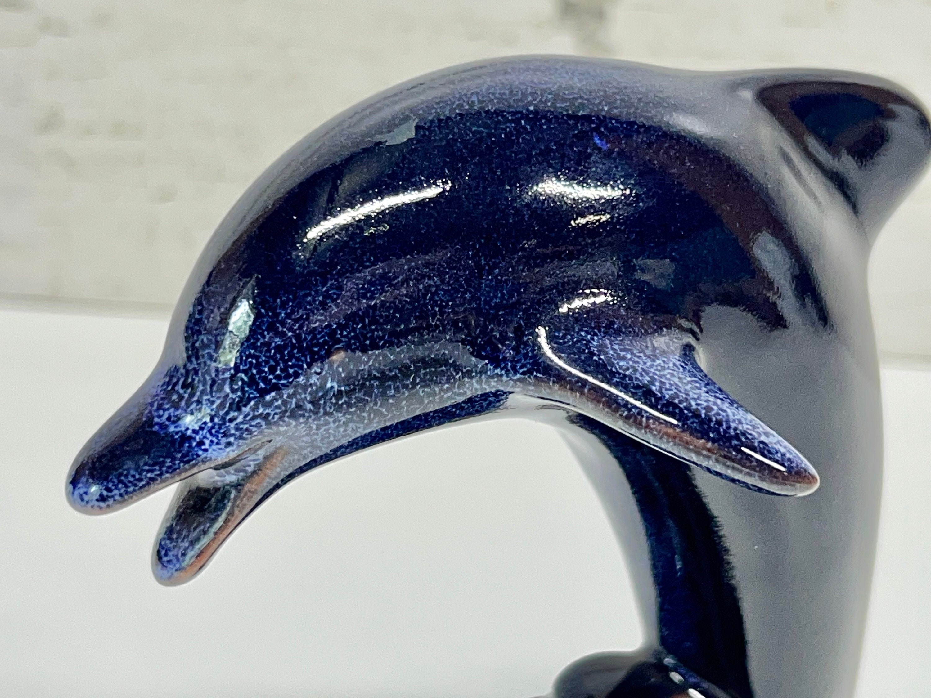 イルカの置物 - ブルーマウンテン陶器 - イルカの小像 - イルカアート