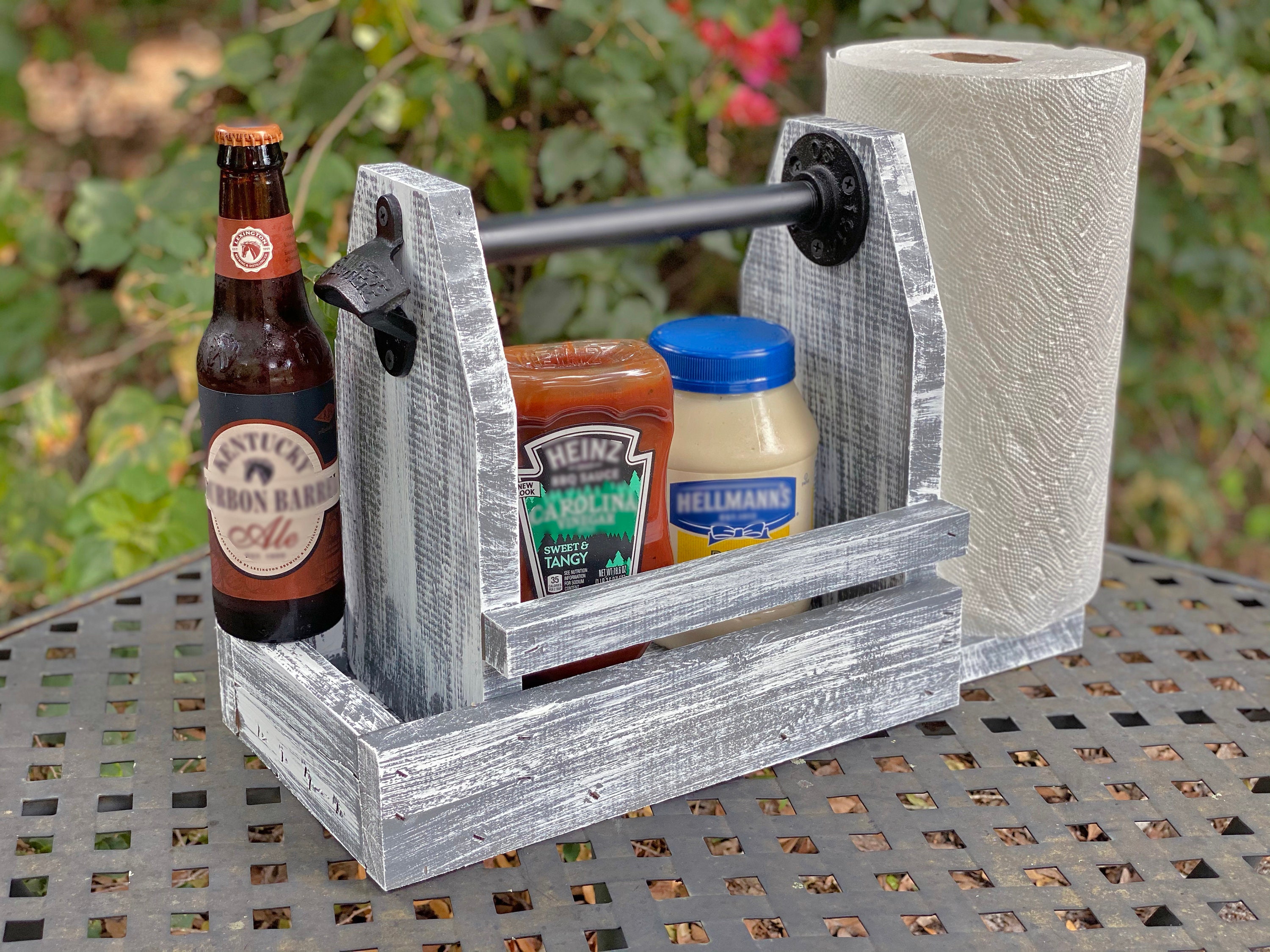 Grill Utensil Holder Personalized - Outdoor Grill Organizer