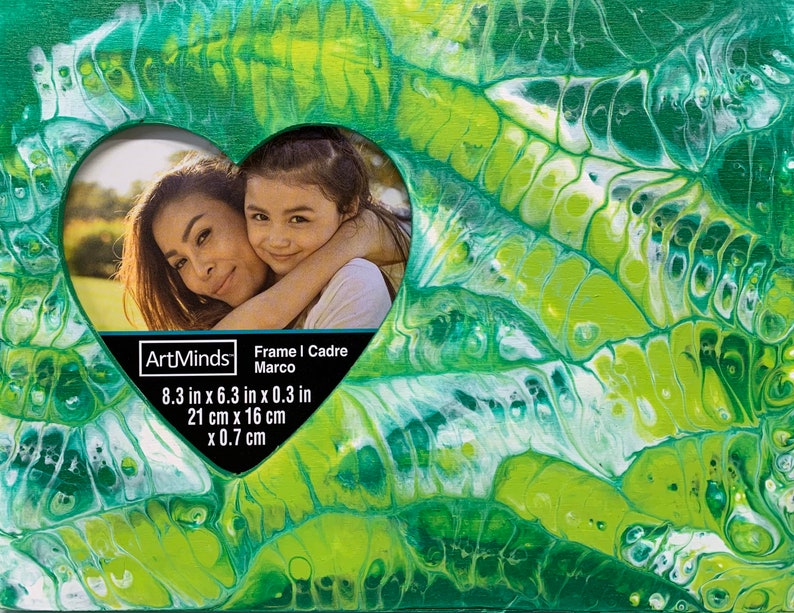 Heart Frame Artistic Heart Frame Handmade Original Art Etsy