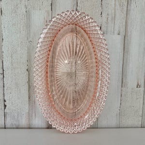 Pink Depression Glass Miss America Oval Serving Dish Pink Glassware Pink Gifts Vintage Anchor Hocking Glassware