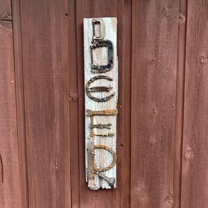 Beer Sign - Bar Decor - Industrial - Tool Art - Reclaimed Art