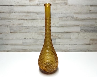 Bottiglia Genie Empoli Diamond Point Genie Bottle Vintage Italian Empoli
