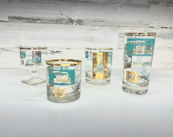 Vasos Libbey - Cristalería Southern Comfort Steamboat - Juego de vasos Steamboat MCM