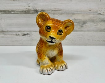 ヴィンテージの大型イタリア製MCM陶器製ライオンの子の置物 - Etsy 日本