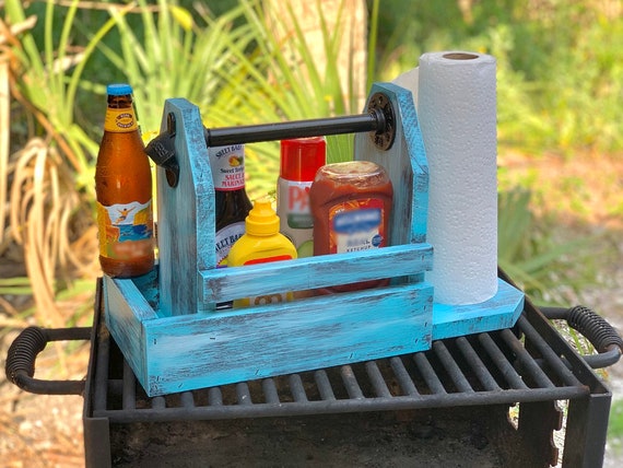 Grill Caddy Grill Accessories Beer Caddy BBQ Gift Smores Caddy BBQ