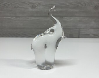Elephant Figurine - Elephant Gifts - Crystal Elephant - Safari Animal Decor - Animal Paperweight