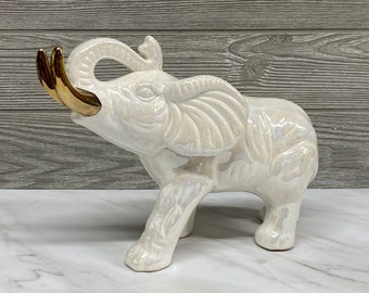 Sullivans Walking Elephant Ceramic Gray Collectible Figurine Sullivans Walking Elephant Ceramic Gray Collectible Figurine