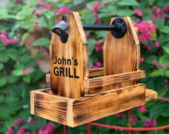 Customized BBQ Gift - Monogrammed Barbecue Tools - BBQ gifts - Barbecue Basket