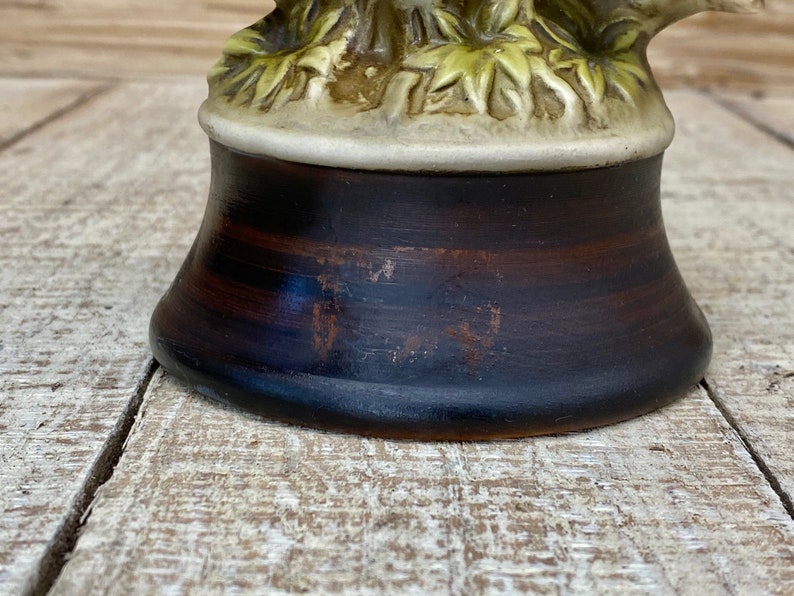 Owl Musical Figurine Vintage Owl Statuette Japanese Owl Etsy