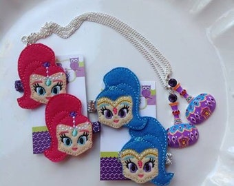Shimmer and shine genie bottle necklace shop