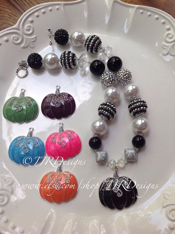Pumpkin Necklace -Fall Chunky Necklace- Pumpkin Necklace-Fall Pumpkin Necklace- Pumpkin Necklace- Elegant Pumpkin Il_570xn