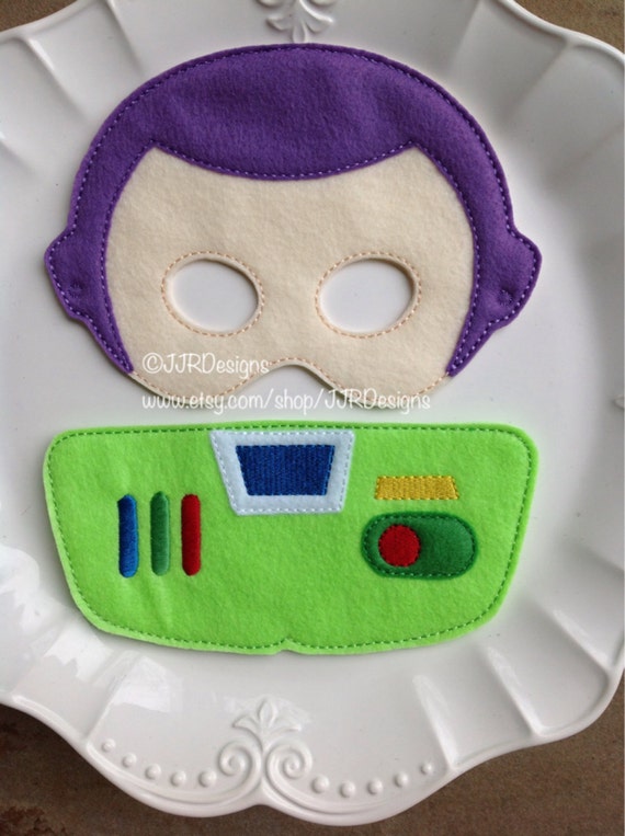 Buzz Lightyear Inspired Felties- Buzz Mask- Toy Story Inspired Masks Il_570xn