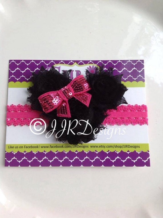 Minnie Mouse Inspired Headpiece-Minnie Headband-Minnie Clip-Infant Headband-Infant-Headpiece-Headband-Lace Headband-Minnie Il_570xn