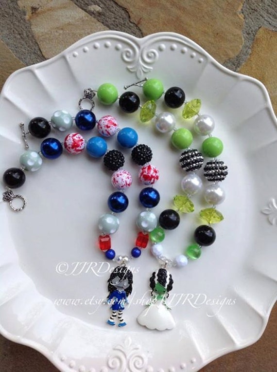 READY TO SHIP! Halloween Zombie Necklace- Frankie Bride Necklace- Halloween Necklace- Zombie Necklace Il_570xn