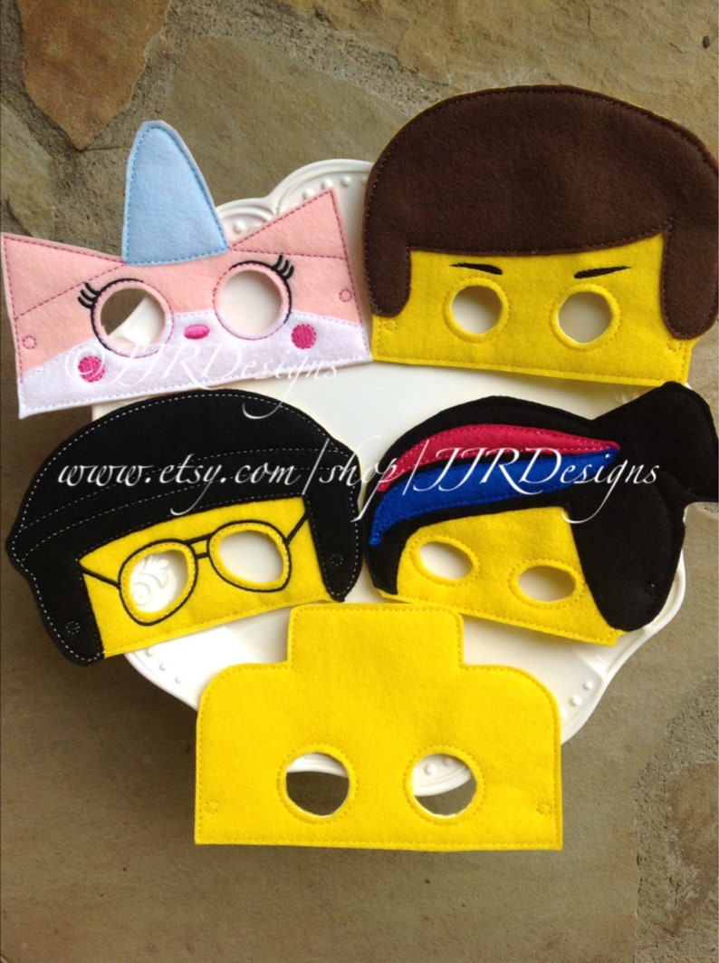 Lego Inspired Mask Lego Inspired Masks Emmet Inspired Masks Lego Inspired Mask Unikitty Inspired Wildstyle-Emmet Mask Wild Style Mask image 2