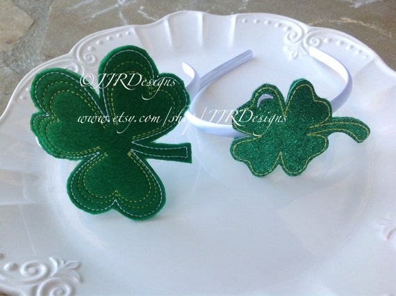 St Patrick's Day Headband-Clover Headband- Luck of the Irish Headband-St Patrick's Day Headband- St Patrick's Day Clover Il_570xn