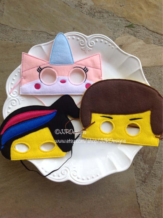 Lego Inspired Mask- Lego Inspired Masks- Emmet Inspired Masks- Lego Inspired Mask- Unikitty Inspired- Wildstyle-Emmet Mask- Wild Style Mask Il_570xn