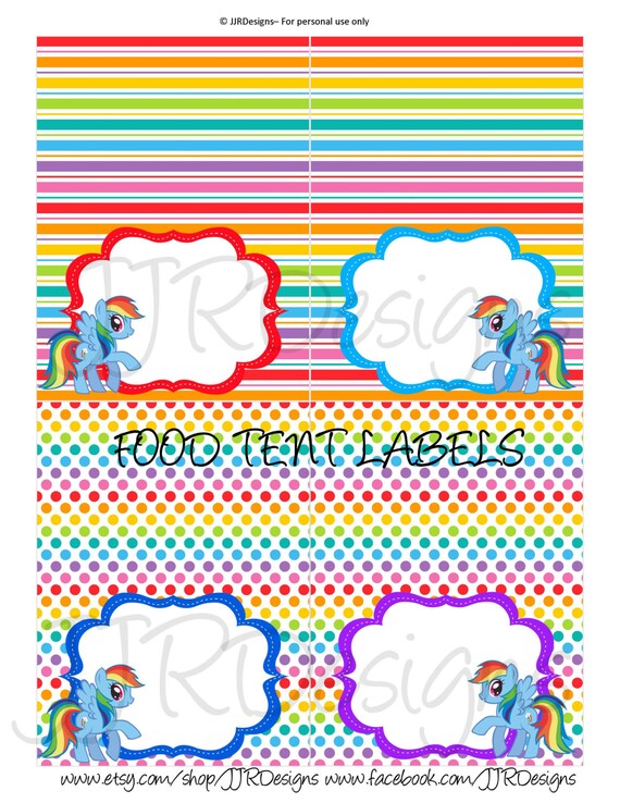 Items similar to Instant Download- Rainbow Menu Card - Rainbow Food ...