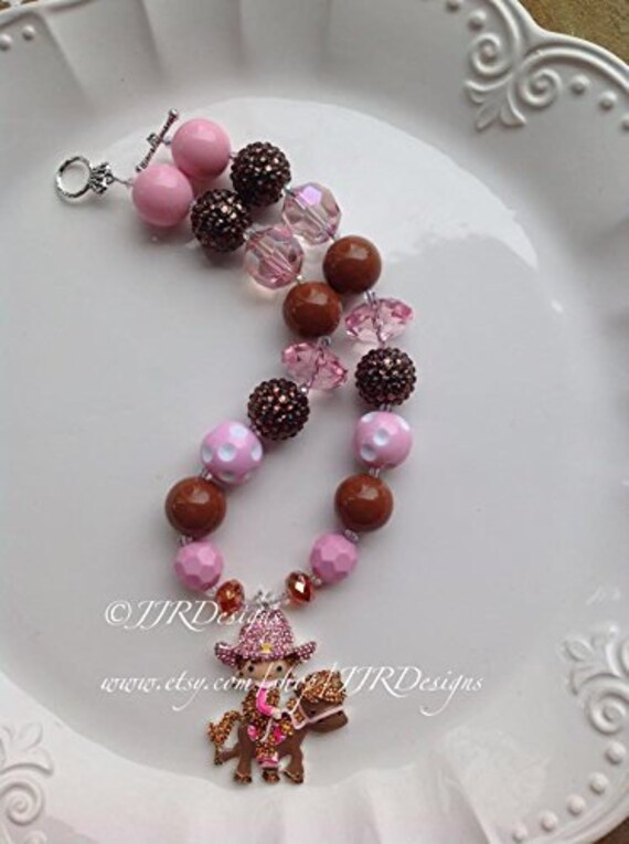 Cowgirl Necklace-Sheriff Necklace- Sheriff Necklace- Wild West Necklace- Cow Girl Necklace- Cowgirl Party Il_570xn
