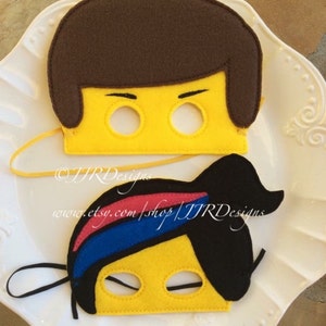 Lego Inspired Mask- Lego Inspired Masks- Emmet Inspired Masks- Lego ...
