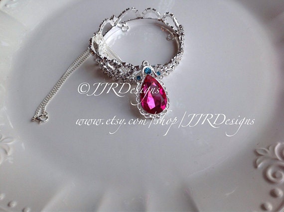 Ready to ship! Pink Amulet- Princess Sofia Inspired Girl Necklace- Sofia Amulet Il_570xn