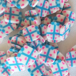 2 g (+/- 100 pièces) de Tranches de Fimo Pâte Polymère - Cadeau de Noël avec motifs - pour nail art, bijoux, decoration, scrapbooking...