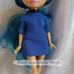 Short-sleeved dress for Rainbow High dolls - Basics Collection