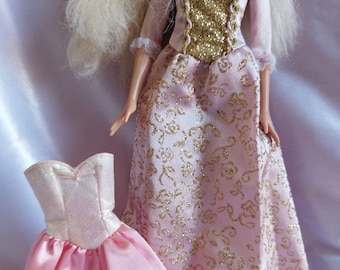 Barbie The Princess and the Pauper - Princess Anneliese - doll and bracelet - Mattel - Clothes