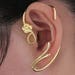 Ornament ear cuff Earrings "Golden rose", wore by Belle in the Disney movie Beauty and the Beast - for cosplay, disguise...