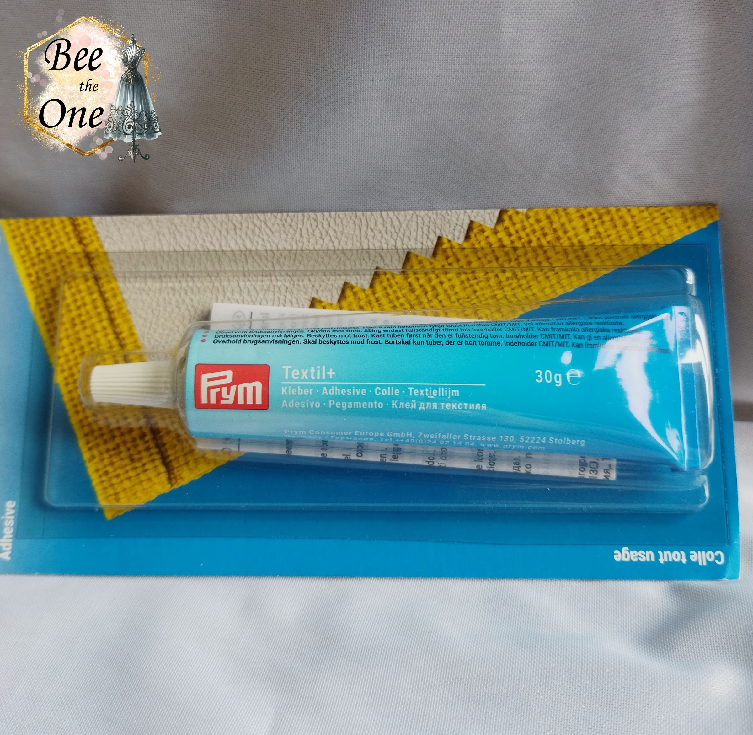 Colla Tessile Prym - Per Tessuti, Pelle E Legno, Senza Solventi, Trasparente, Tubo Da 30g