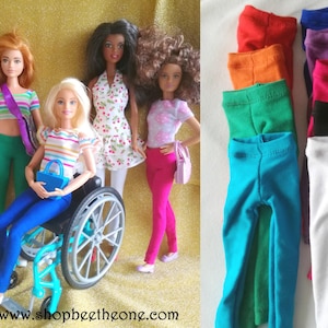 Long Leggings for Barbie Dolls - 9 Colors - 4 Sizes - Basics Collection