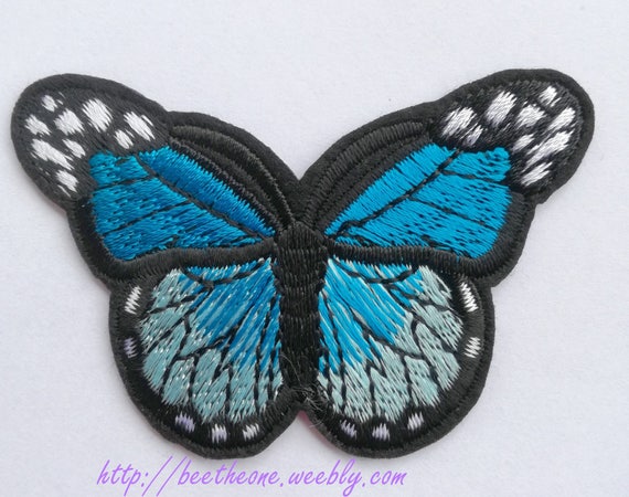 Blue Monarch Butterfly-free Shipping Iron on patches//sew On Patch