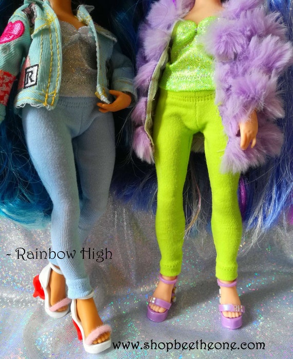 Pantalon collant leggings long pour poupées mannequin Rainbow High - 2 coloris - Collection Basics