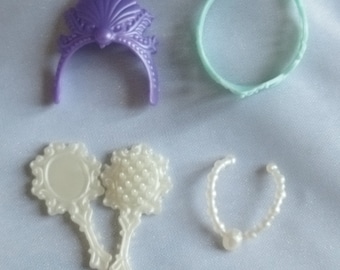 Colección Barbie Princesas - Princesa Sirena - Mattel - Exclusiva Europea - Accesorios