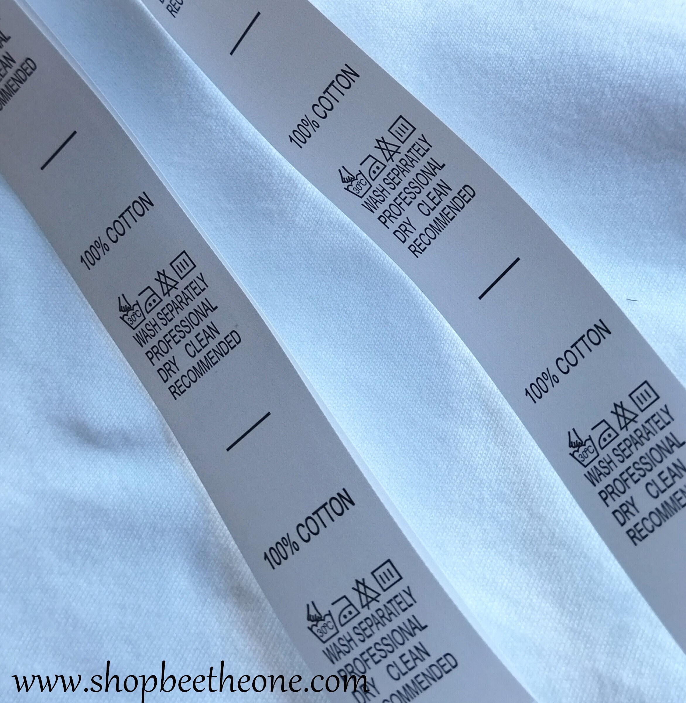 100 cotton label