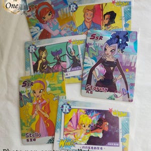 "Magic Duo" Set 1 R-kaart + 1 glanzende SSR-kaart Winx Club "Fairy Wonderland" serie 1 TCG-kaarten