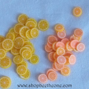3 g (+/- 210 piezas) de láminas de arcilla polimérica Fimo - Naranja - 2 colores - para nail art, joyería, decoración, scrapbooking...