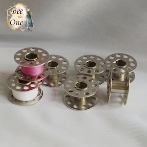 Pack of 5 Standard Metal Sewing Machine Bobbins