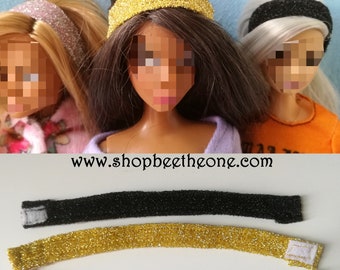 Brilliant headband for Barbie dolls - 3 colors - Collection Glitter Party