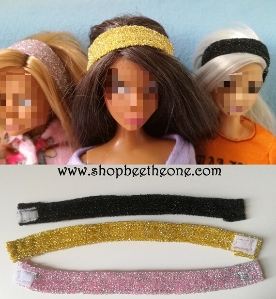 Brilliant Headband for Barbie Dolls 3 Colors Collection Glitter Party Etsy