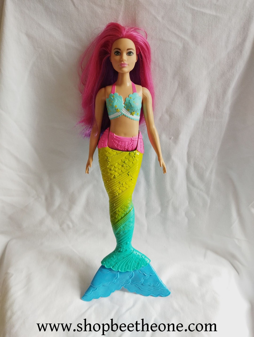 Buy Barbie Dreamtopia Mermaid Curvy Rainbow Cove FJC93 Mattel Doll  Online in India