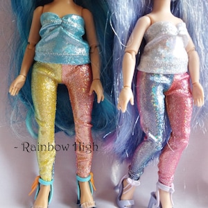 Rainbow High Doll Lange Leggings mit holografischem Druck – Rainbow – Basics-Kollektion