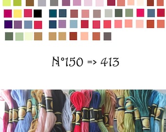 DMC Mouliné 8 Meter Skein, DMC Embroidery Thread, DMC Embroidery Cotton Col From 336 To 604