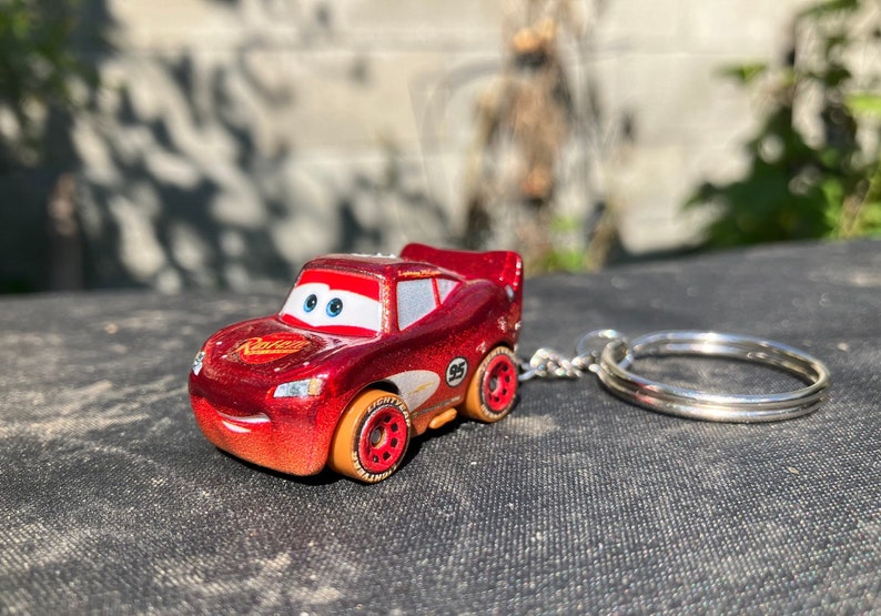 MINIS Lightning Mcqueen Keychain Etsy