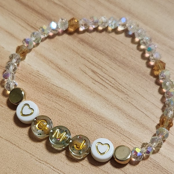 Oh My Jonas! Jonas Brothers themed handmade crystal bead friendship bracelet