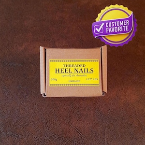 Shoemaking threaded heel nails, tacks