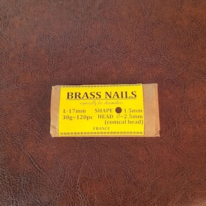 Shoemaking modeling brass nails, tacks for sole 17*1.5