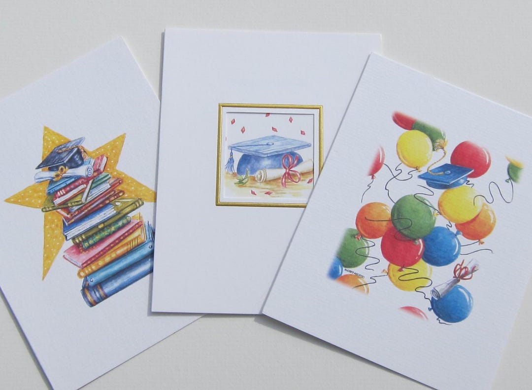 Colorful Graduation Cards Congratulations Celebration Greeting Cards ...