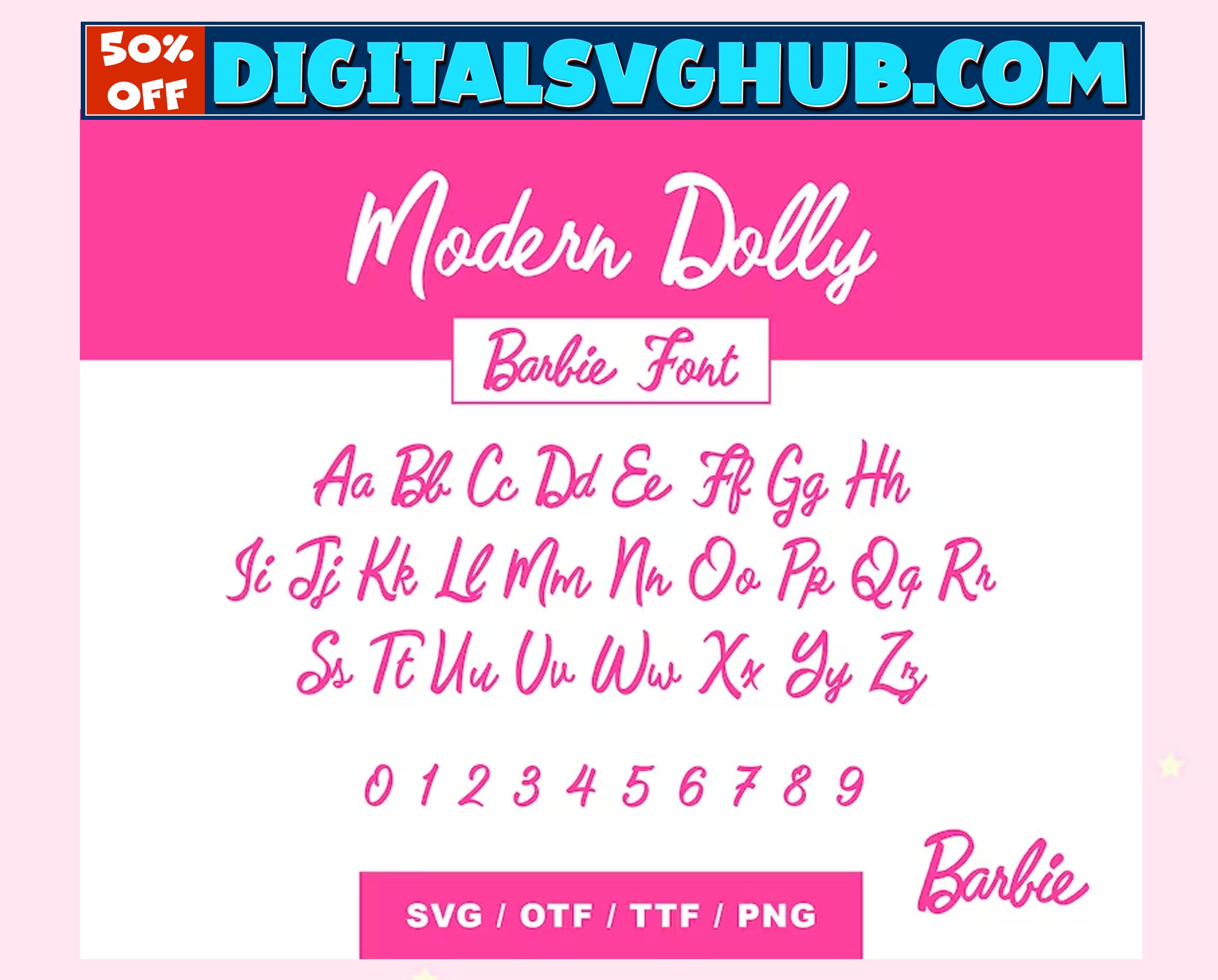 Barbie Font Bundle SVG Pink Dolly Font Alphabet Barbi Font - Etsy UK